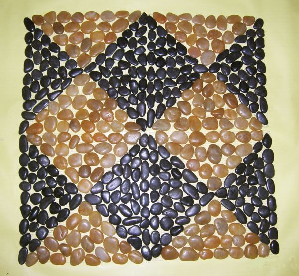 Polished pebble tile