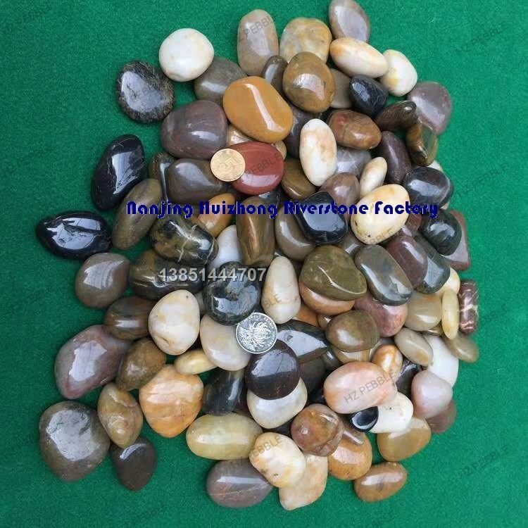 High polished Mixed pebbles 03